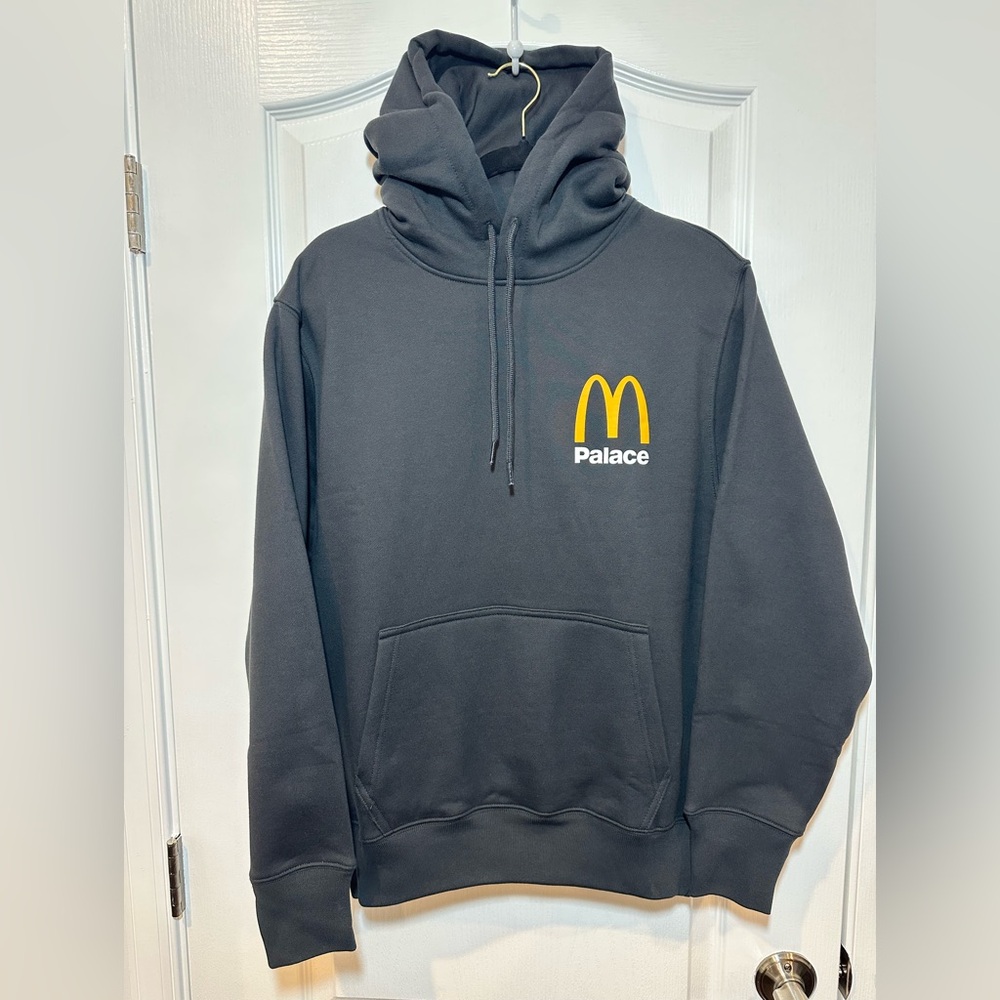Palace Skateboards x McDonalds Men’s Black Hoodie Streetwear Skater, Size: Small